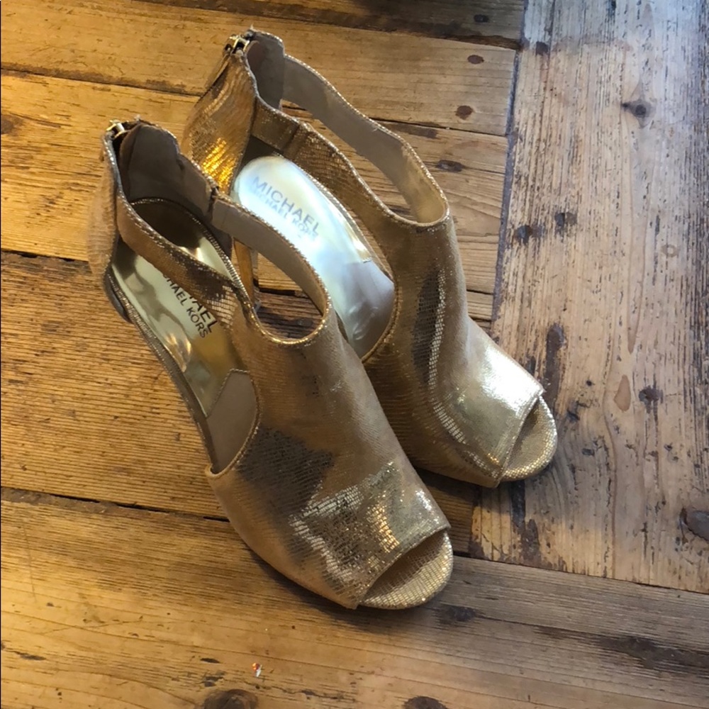 Michael Kors metallic Sandals